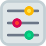 إعدادات flat أيقونة