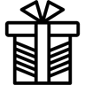 礼物 线条 图标