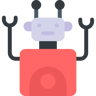 robô flat ícone