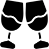 Weingläser filled Icon