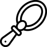 baby spoon line icon
