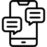 移动通信 line 图标