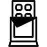 巧克力棒 双色调 图标
