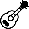 ukulele duotone icon