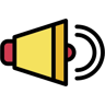 megaphone lineal color icon