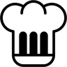 厨师帽 duotone 图标