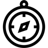 罗盘 线条 图标