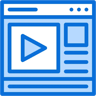 video two-color icon