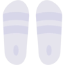 rayé flat icône