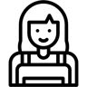 امرأة line أيقونة