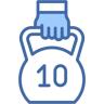 Kugelhantel zwei farben Icon