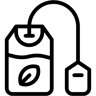 tea bag line icon