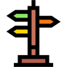 Richtung lineal farbe Icon