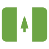 isla norfolk plano icono
