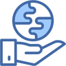 world two color icon
