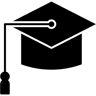 毕业帽 filled 图标
