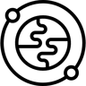 global network line icon