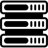 服务器机架 duotone 图标