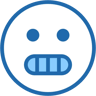 annoyed two-color icon