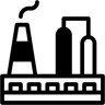 factory duotone icon