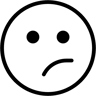 disappointed duotone icon
