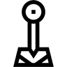 cible ligne icône