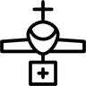emergência line ícone