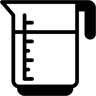 measuring cup duotone icon