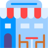 咖啡店 扁平 图标