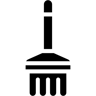 escoba relleno icono