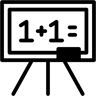 matematica duotono icona