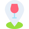 wine bar flat icon