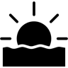 sunrise filled icon