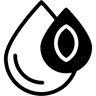 gocce d'acqua duotono icona