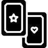 playing cards filled icon