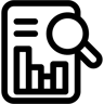analyse ligne icône