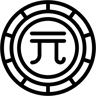 chinesischer Yuan linie Icon