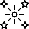 星星 线条 图标