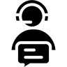 customer service filled icon