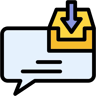 file download lineal color icon