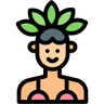 carnival lineal color icon
