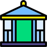 gazebo lineal color icon