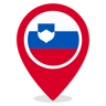 Slovenya düz simge