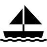 sailboat filled icon