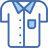 camisa duas cores ícone