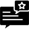 تعليق مملوءة أيقونة