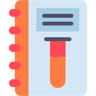 laboratory notebook flat icon