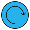 refresh lineal color icon