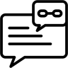 lien ligne icône