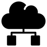 cloud computing filled icon